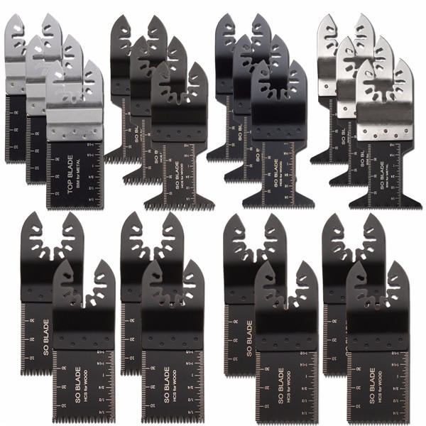 20PCS Oscillating Multi Tool Saw Carbon Blades Cutter Metal Set For Fein Makita 