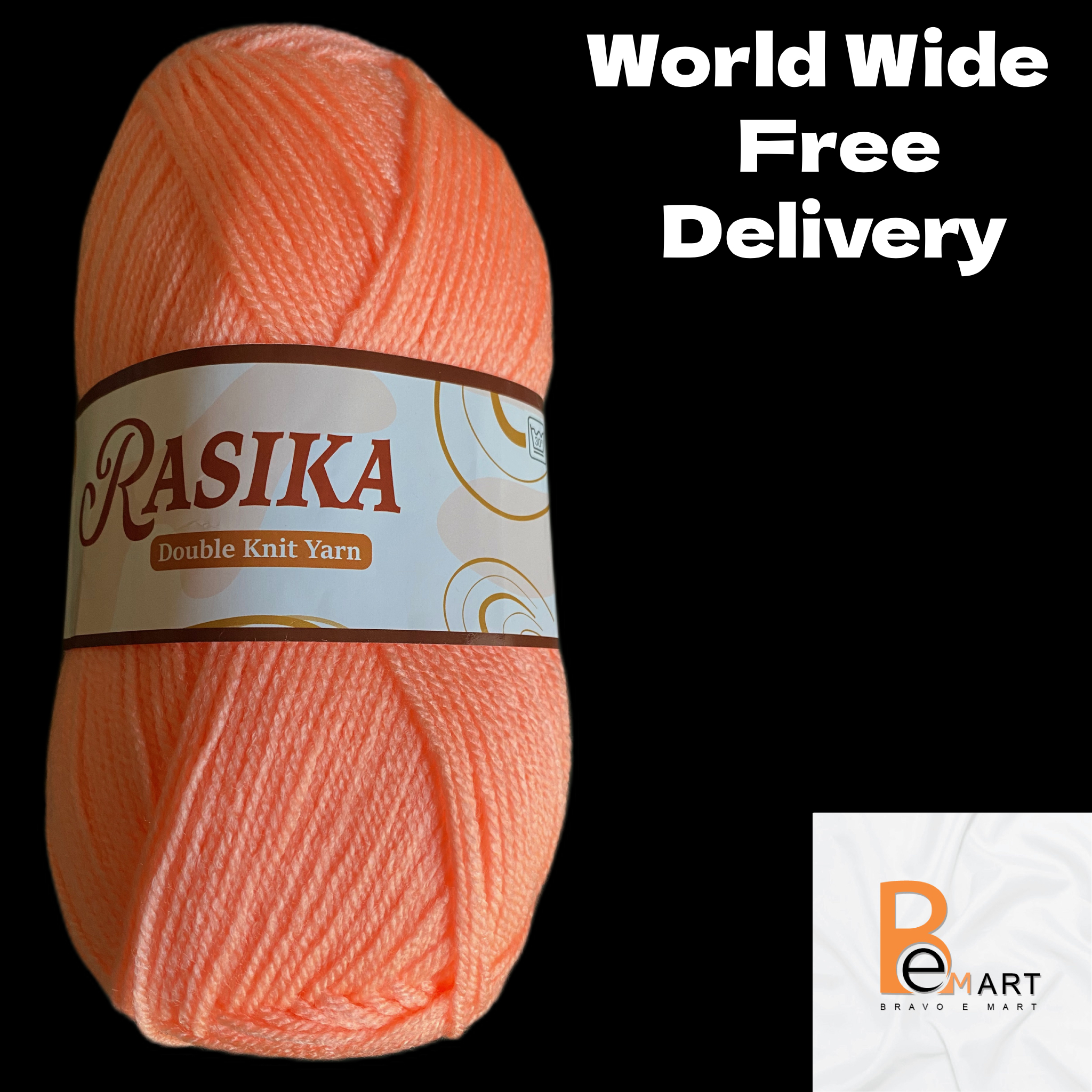 Rose Orange Yarn - 4 Ball Pack