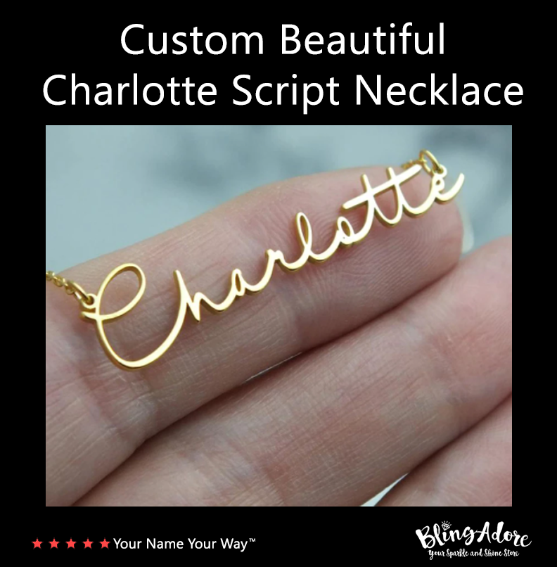 Beautiful Charlotte Script Custom 