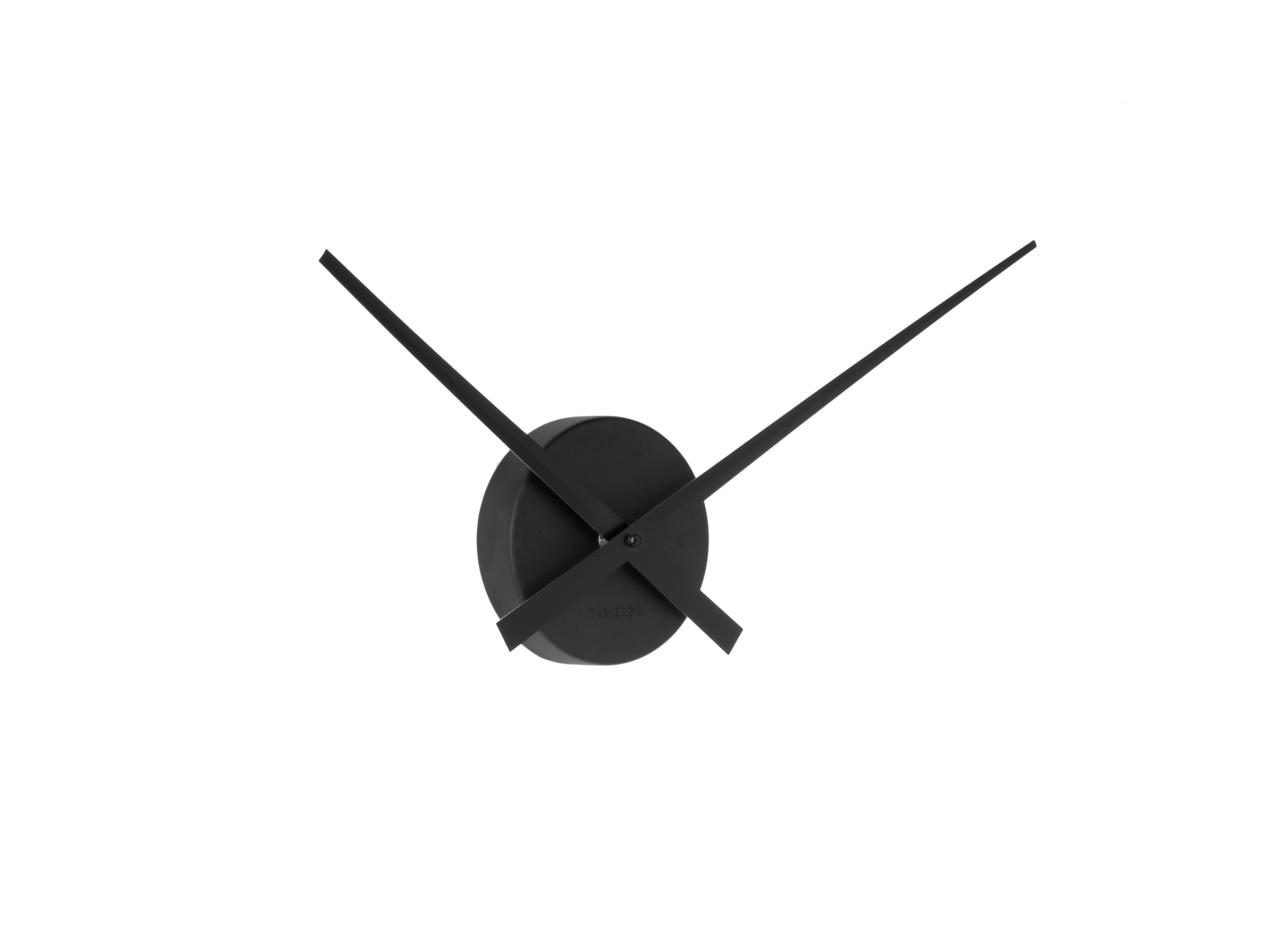 Little Big Time Wall Clock Mini Aluminum Black - GIFTD