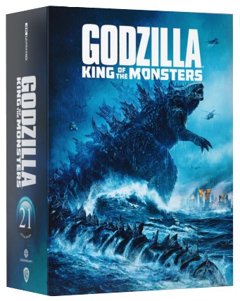 Godzilla: King of Monsters Hardbox set E1-E2 - 3 Disc: 4K UHD+3D+2D -  Debossed Steelbooks