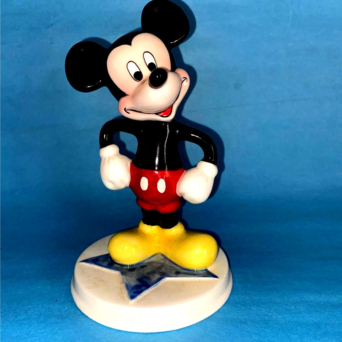 Schmid Mickey Mouse Figurine Statue Hollywood Star