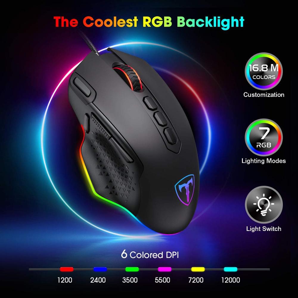 pictek gaming mouse wired chroma rgb review