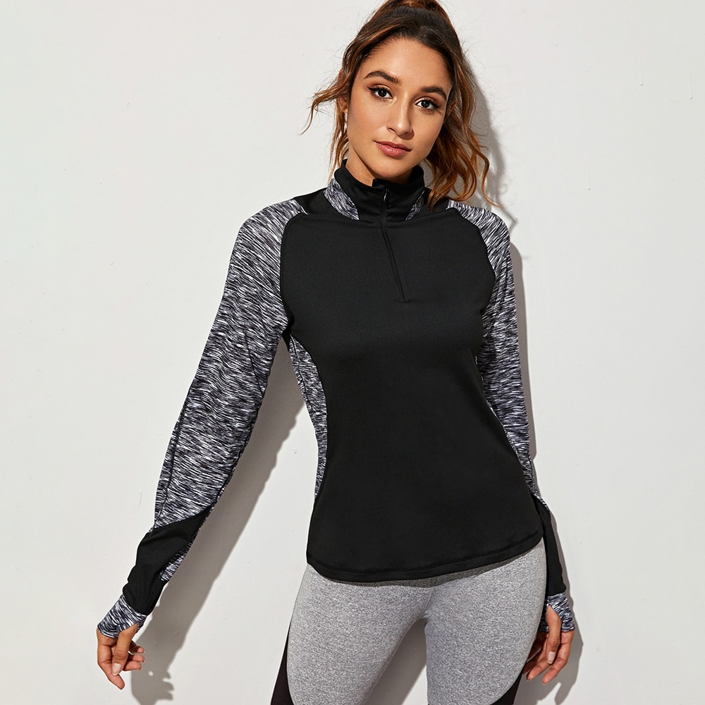 zip up activewear top