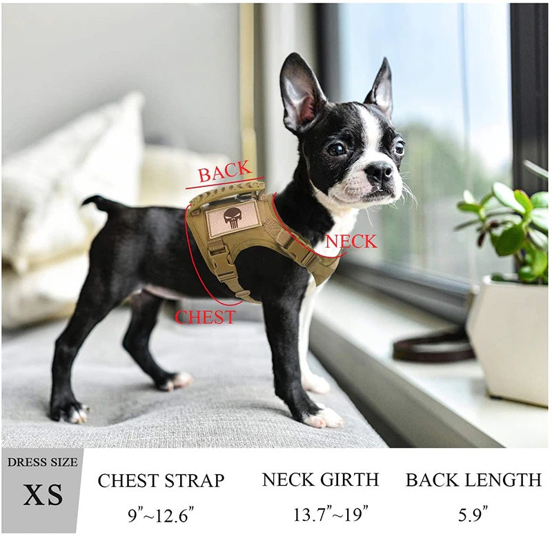 Frenchie Personalized Vest-style Tactical Chest Harness