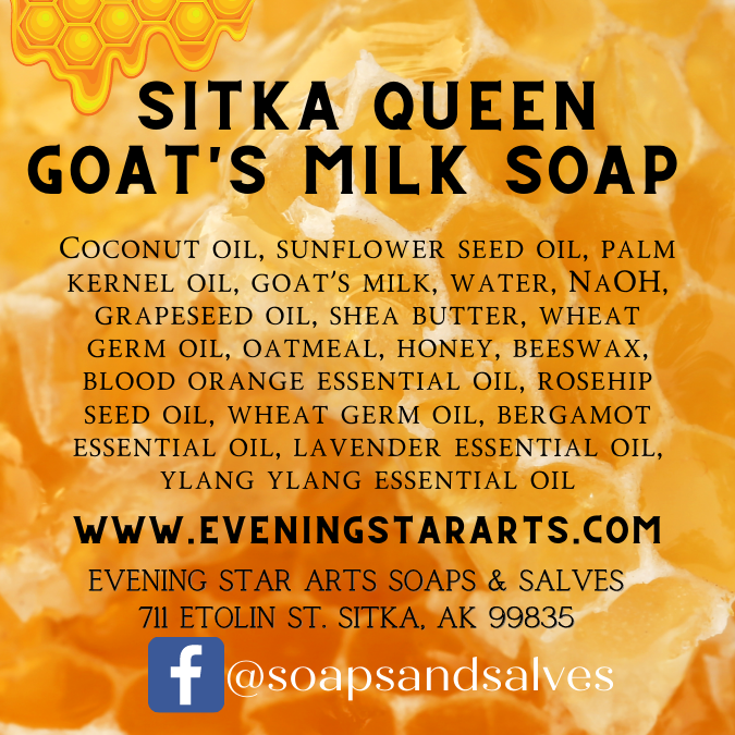 Honey Goatmilk Soap -with local raw honey, unscented, palm oil free