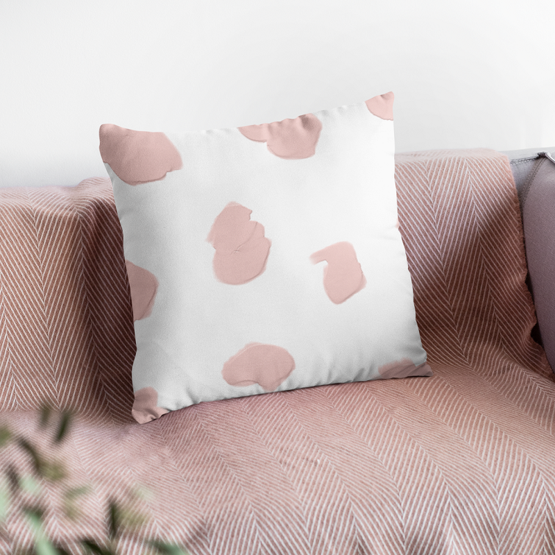 blush pink cushion cover
