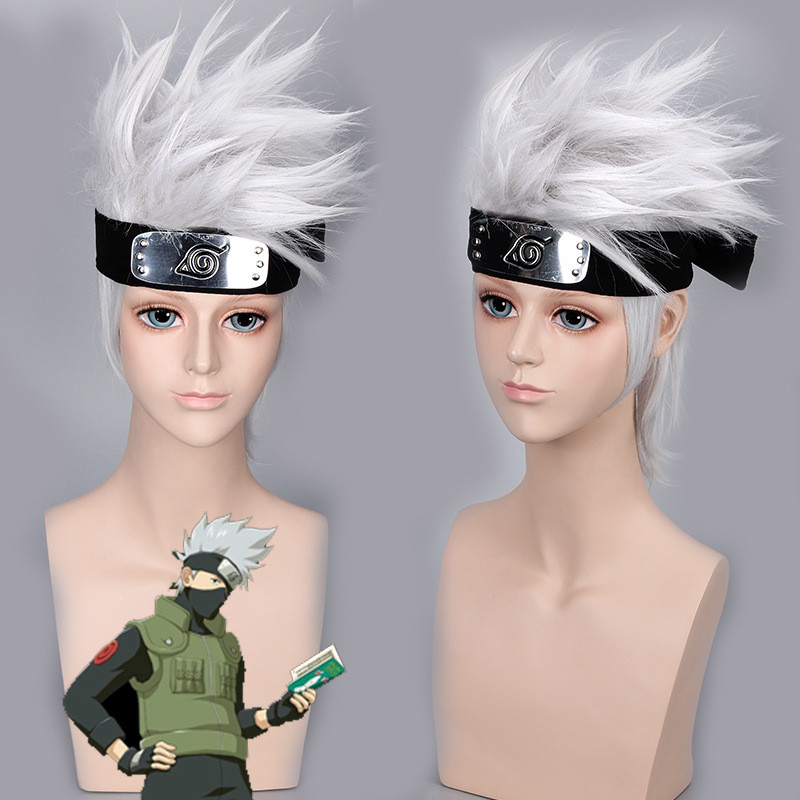 Anime Hatake Kakashi Cosplay Wigs Halloween Party Stage Play