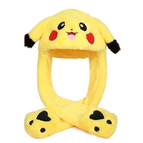 Pokemon Pikachu Plush Ears Jumping Cap Welcome to