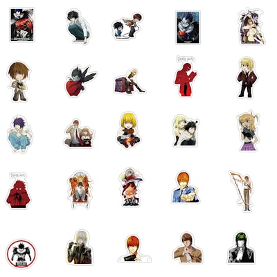 10/25/50Pcs/ set DEATH NOTE stickers Japanese Anime Stickers for Laptop  Luggage Motorcycle Phone Skateboard - Welcome to  - Your Online  Anime / Manga / Comic Merchandise Store & Fashion Shop