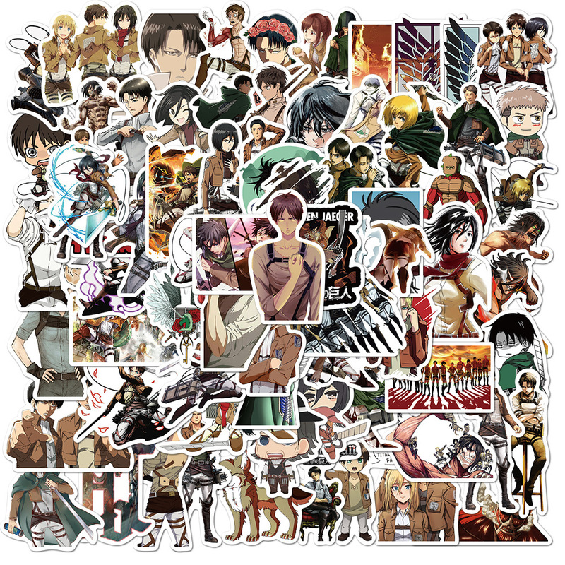 Design drawing illustration your name kimi no na wa taki mitsuha anime  stickers