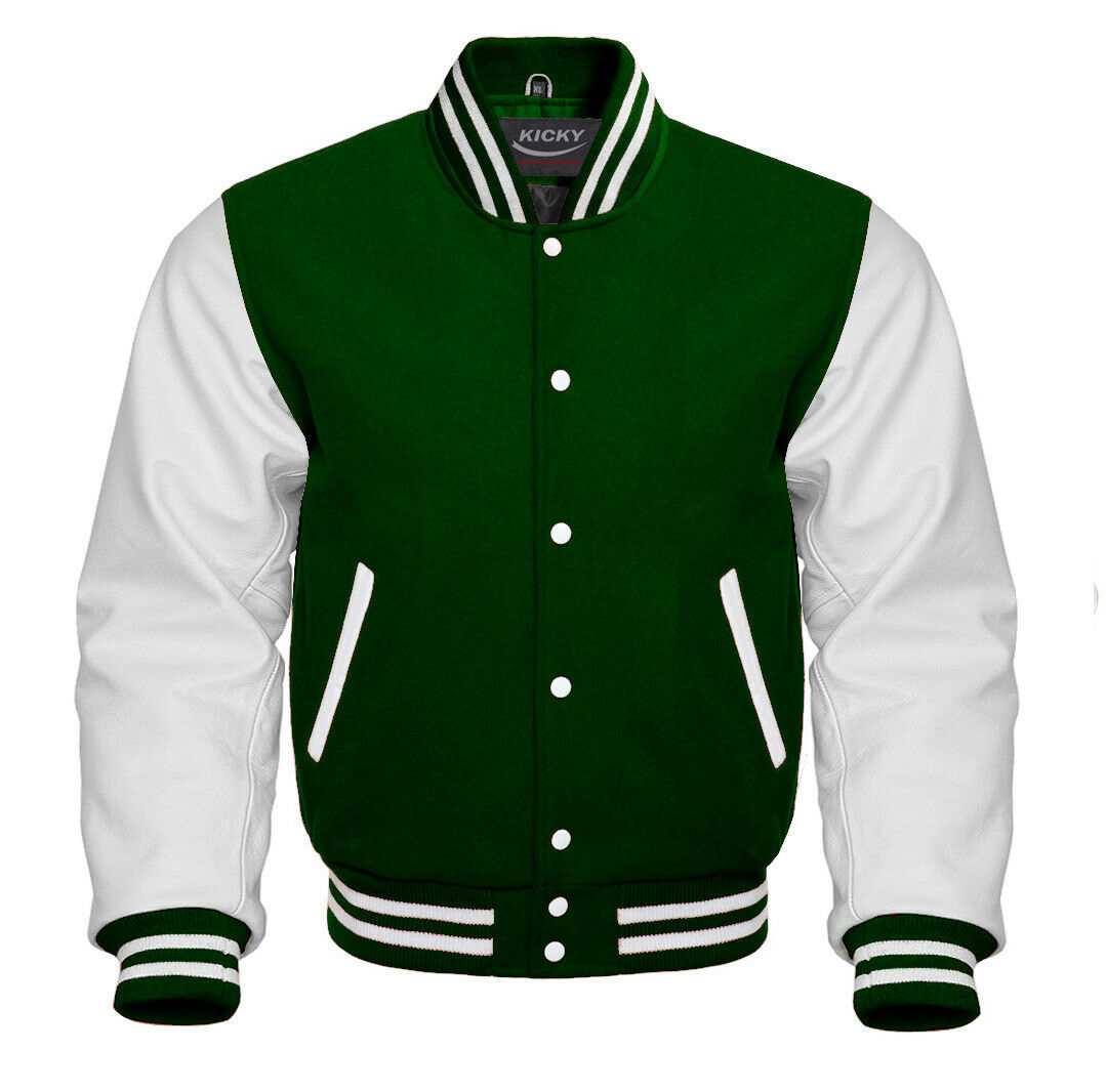 Cotton on Men - Varsity Bomber Jacket - Green