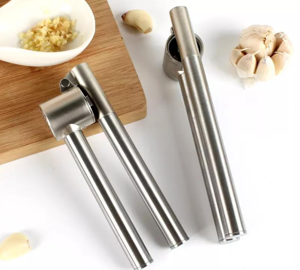 Stainless Steel Garlic Press Ginger Crusher, No Rust & Easy To Clean –  GizModern