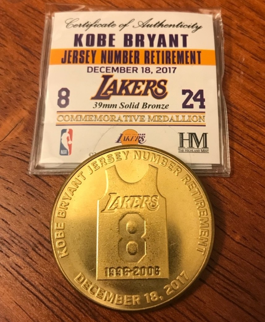 kobe bryant mint coin 2017