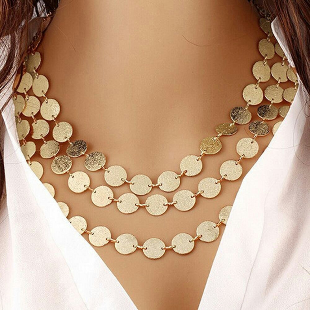 Multi-Layer Roman Statement Choker Necklace - Strike Envy