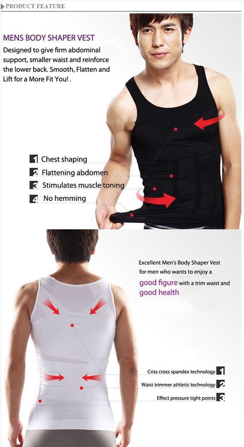 Men's Ultimate Body Slimming Tummy Vest STORE BATTLING FOR HEALTH