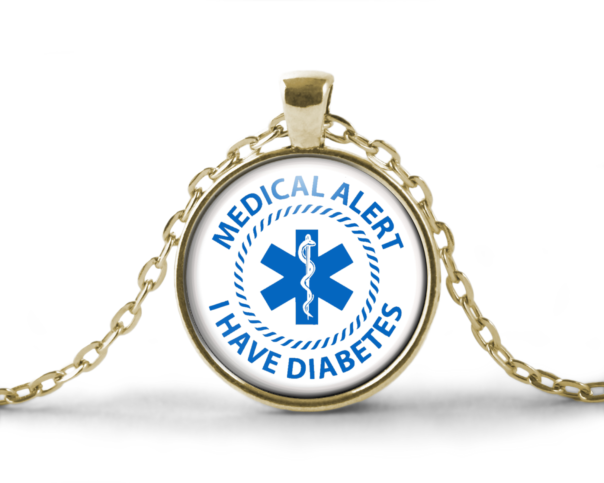 diabetes medical alert necklace