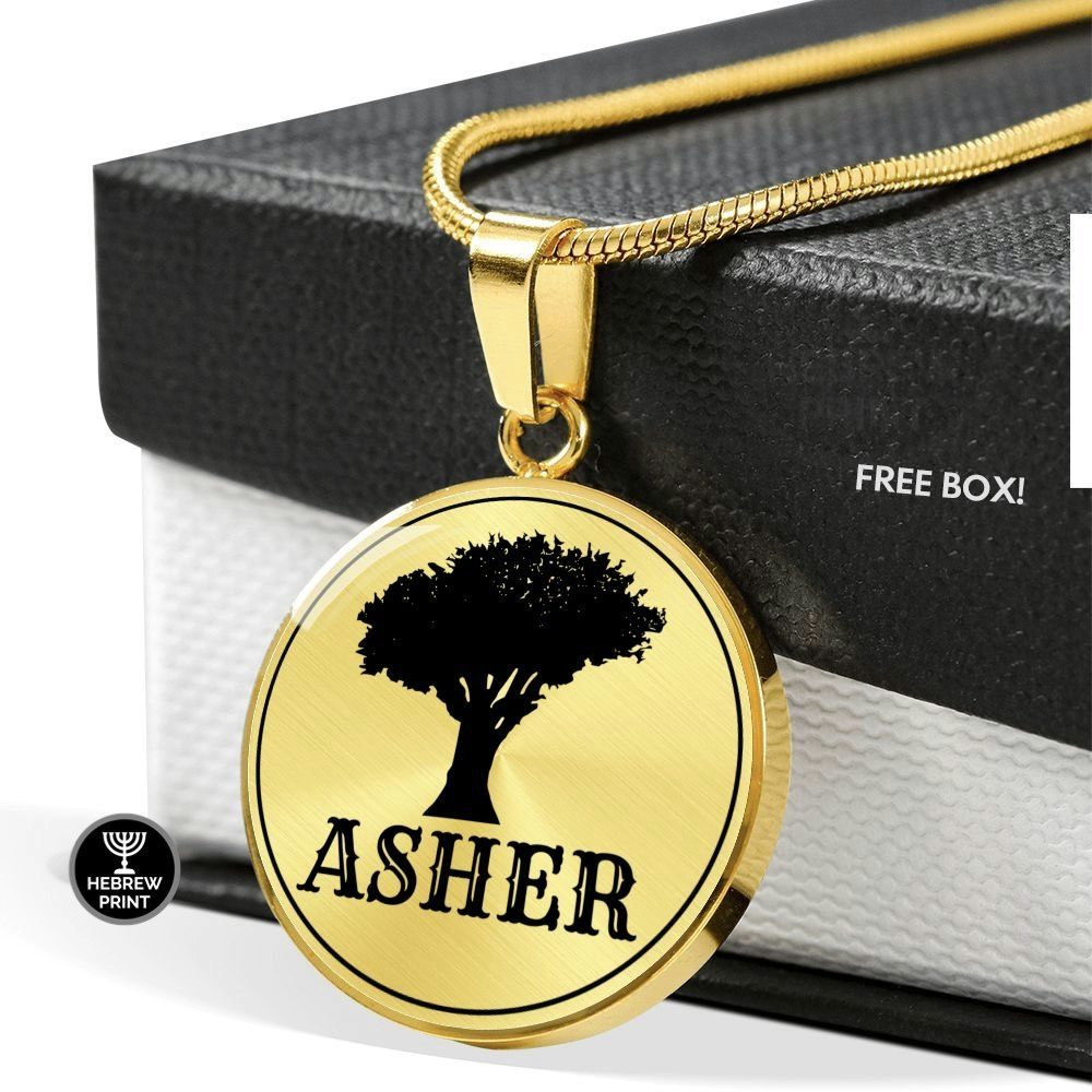 Tribe Of Asher Necklace - Symbol - Hebrew Israelite Jewelry & Necklaces