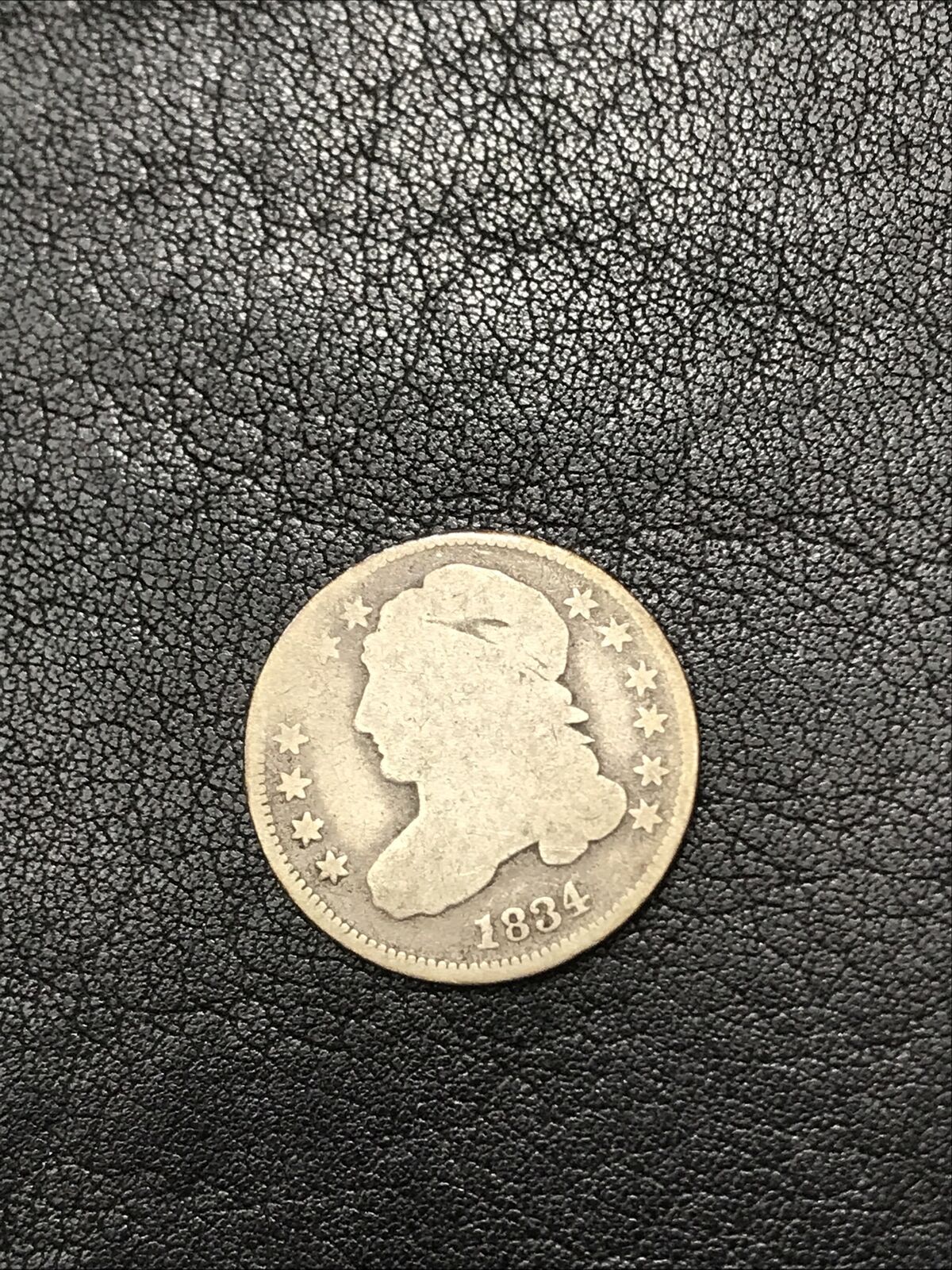 1834 fashion 1/2 dime