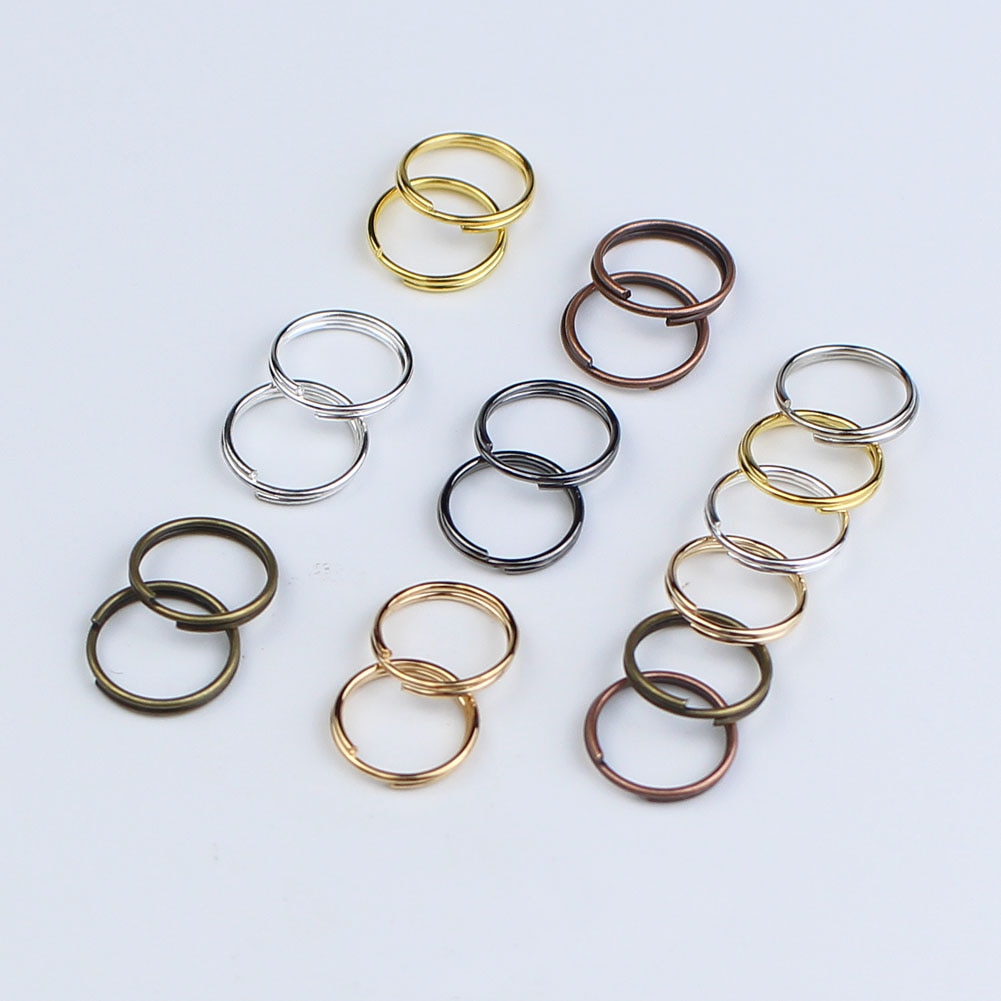 200pcs Open Jump Rings Double Loop Split Rings Connectors For DIY Jewelry Making 