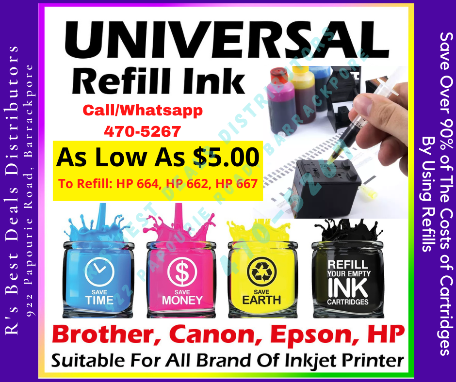 Premium Dye Ink Refil For Inkjet 
