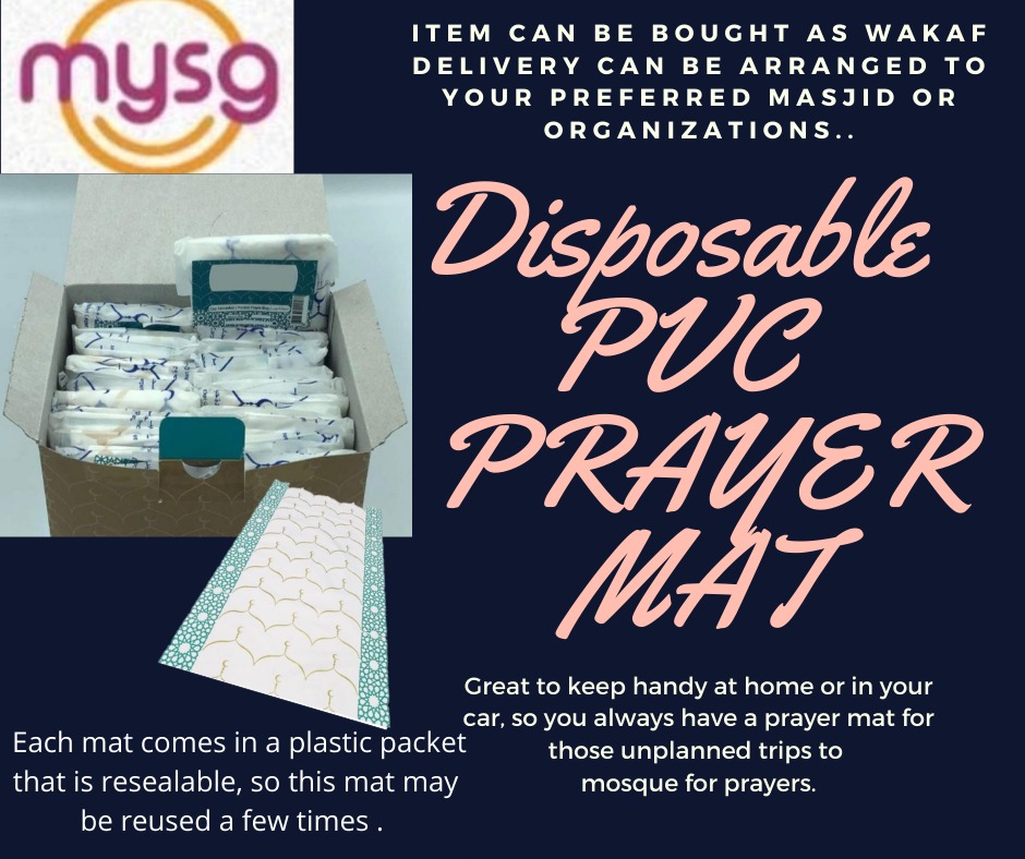 Disposable PVC Prayer Mat DakwahApps Shop